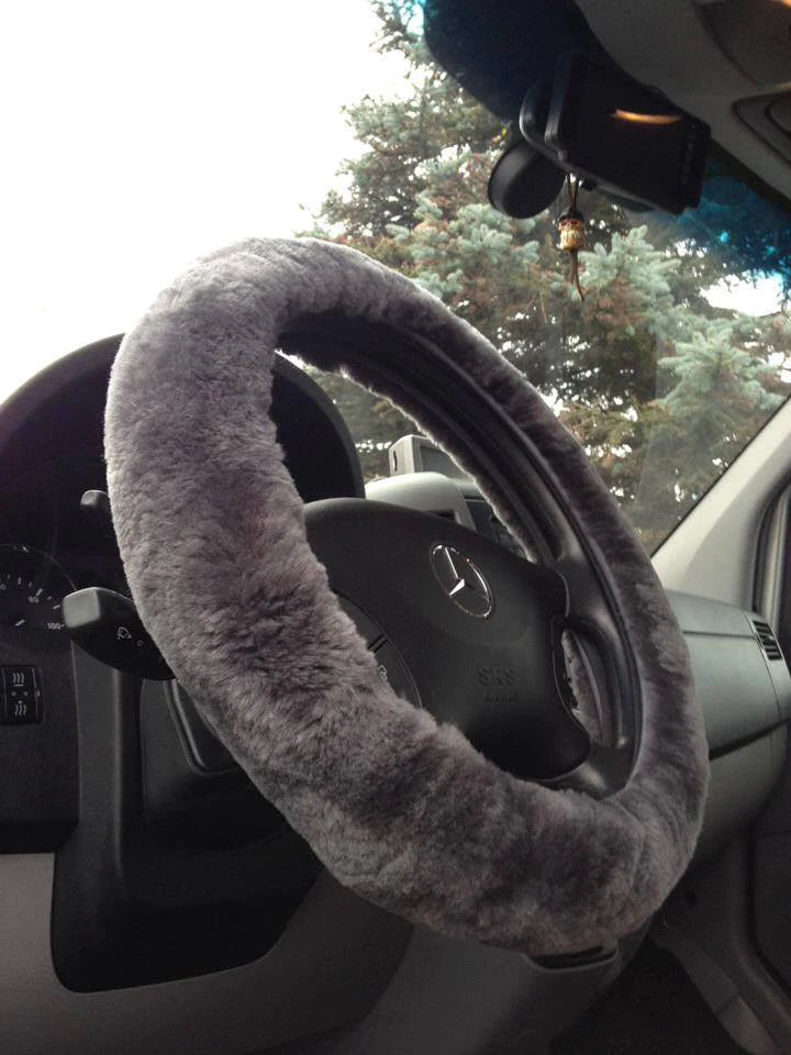 Sheepskin Steering Wheel Cover