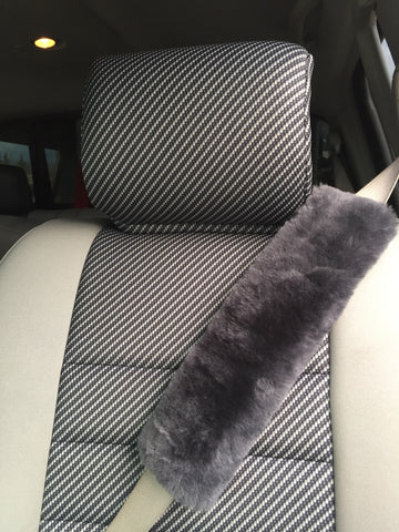 Sheepskin Seatbelt Cover