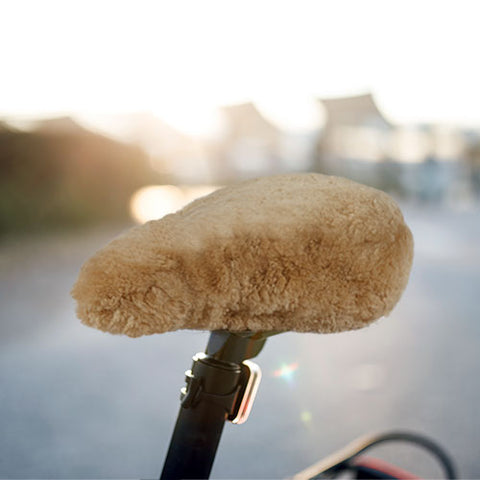 Sheepskin Bicycle Seat Cover