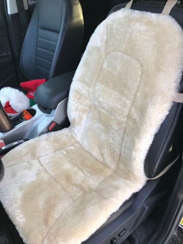 Single Sheepskin Seat Cover